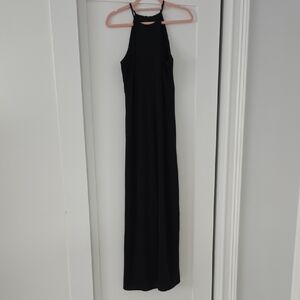 Laundry By Shelli Segal Black Halter Sheath Maxi Dress